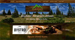 Desktop Screenshot of penziongrand-bystra.sk