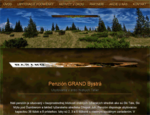 Tablet Screenshot of penziongrand-bystra.sk